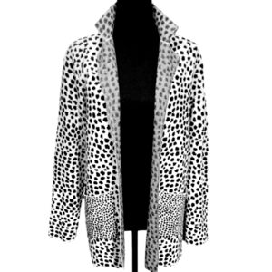 SIONI Animal Print Cardigan